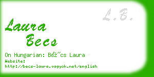 laura becs business card